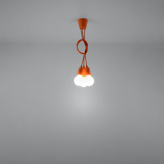 Suspension Orange – Luminaire suspendu minimaliste 3 lumières | Éclairage de salle à manger moderne