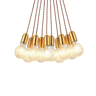 Sleek modern glass pendant — LED living room ceiling fixture