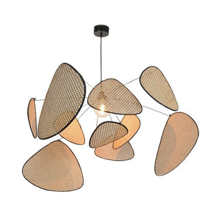Suspension de cuisine en rotin – Luminaire suspendu moderne et réglable de style bohème