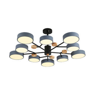 Modern acrylic LED chandelier ambient — energy efficient warm glow
