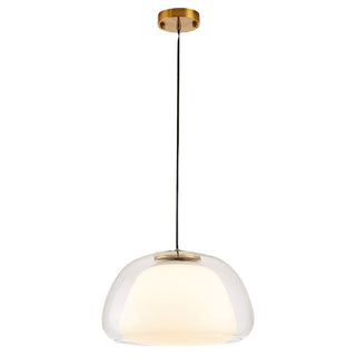 Modern Nordic glass pendant lamp with clean design