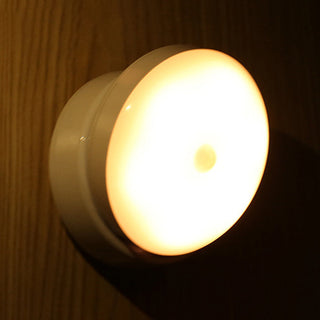 Cordless mini rechargeable LED acrylic wall sconce — hallway