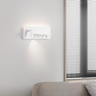 Modern adjustable bedside iron wall lamp — LED reading sconce