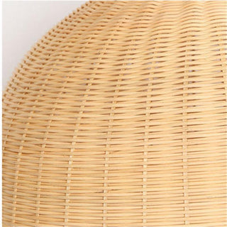 Suspension en rotin – Luminaire panier en bambou tissé à la main | Éclairage pour cuisine et salle à manger