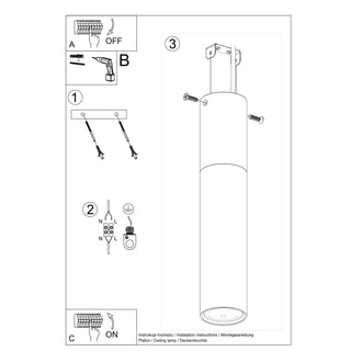 Plafonnier en bois noir – Lampe tube moderne avec éclairage d'ambiance chaleureux