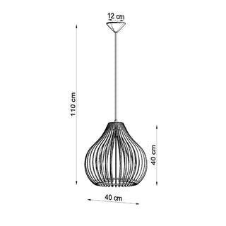 Suspension en bois naturel – Lampe suspendue scandinave | Éclairage de salon