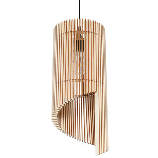 Suspension en bois naturel – Suspension scandinave | Éclairage d'ambiance chaleureux