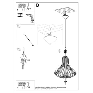 Suspension en bois naturel – Suspension scandinave avec éclairage d'ambiance doux