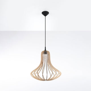 Suspension en bois naturel – Suspension scandinave avec éclairage d'ambiance doux