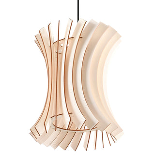 Suspension en bois naturel – Lampe suspendue scandinave avec finition grain authentique