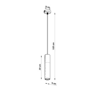 Suspension noire en béton – Luminaire suspendu industriel pour îlot de cuisine