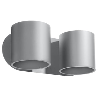 Applique murale en aluminium gris – Applique murale moderne | Luminaire de salon