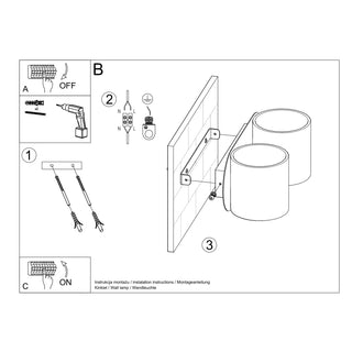 Applique murale en aluminium gris – Applique murale moderne | Luminaire de salon