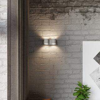 Applique murale en aluminium gris – Applique murale moderne | Luminaire de salon