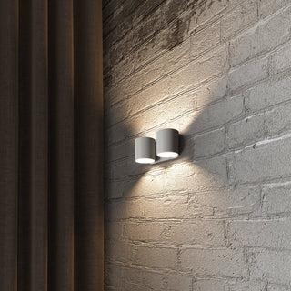 Applique murale en aluminium gris – Applique murale moderne | Luminaire de salon