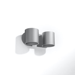 Applique murale en aluminium gris – Applique murale moderne | Luminaire de salon