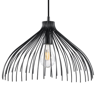 Suspension Industrielle – Lampe Suspendue Réglable en Acier Noir Moderne