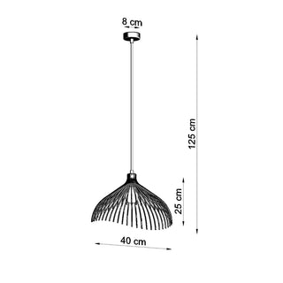 Suspension Industrielle – Lampe Suspendue Réglable en Acier Noir Moderne