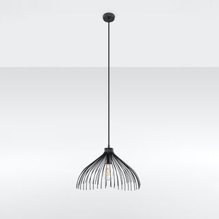 Suspension Industrielle – Lampe Suspendue Réglable en Acier Noir Moderne