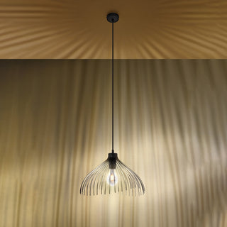 Suspension Industrielle – Lampe Suspendue Réglable en Acier Noir Moderne