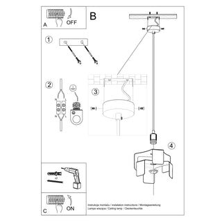 Suspension Industrielle – Lampe en Acier Blanc Réglable | Style Scandinave