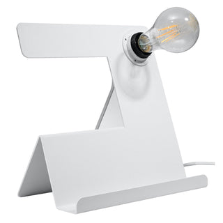 White Steel Desk Lamp – Adjustable Modern Designer Workspace Lighting