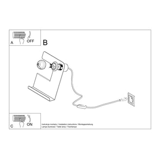 White Steel Desk Lamp – Adjustable Modern Designer Workspace Lighting