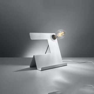 White Steel Desk Lamp – Adjustable Modern Designer Workspace Lighting
