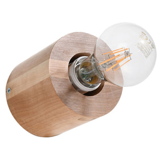 Natural Wood Wall Light – Minimalist Wooden Lamp | Warm Accent Lighting