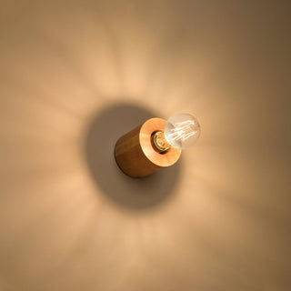 Natural Wood Wall Light – Minimalist Wooden Lamp | Warm Accent Lighting