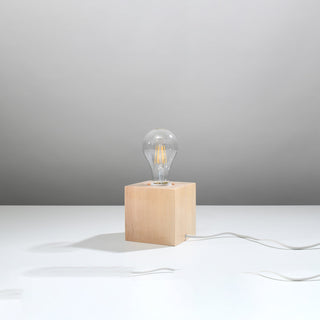 Natural Wood Desk Lamp – Minimalist Wooden Table Lamp With Soft Ambient Lighting