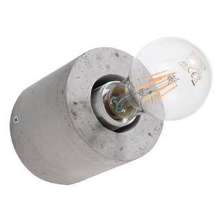 Applique murale minimaliste en béton – Lampe industrielle grise | Conception d'éclairage architectural