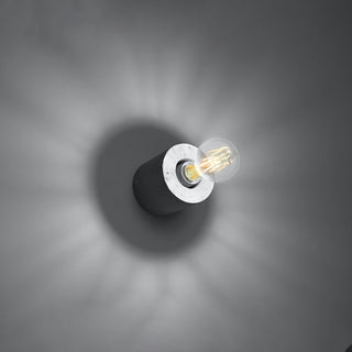 Applique murale minimaliste en béton – Lampe industrielle grise | Conception d'éclairage architectural