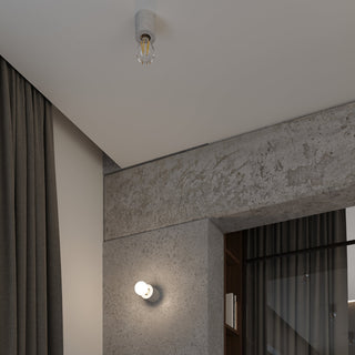 Lampe Minimaliste en Béton – Éclairage de Bureau Moderne avec Base Sculptée en Béton