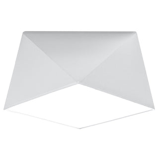 Plafonnier Moderne – Luminaire Géométrique Hexagonal Blanc pour Éclairage de Salon