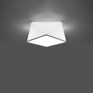 Plafonnier Moderne – Luminaire Géométrique Hexagonal Blanc pour Éclairage de Salon