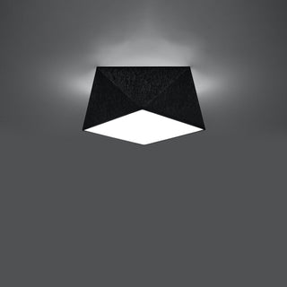 Plafonnier géométrique noir – Éclairage de salon moderne par Lumavera