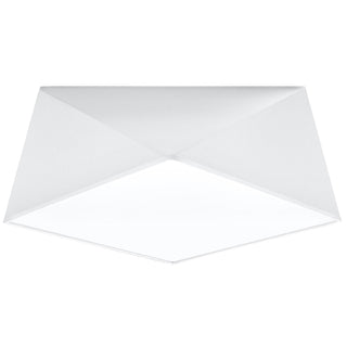 Modern Ceiling Light – White Geometric Ceiling Lamp | Contemporary Lighting