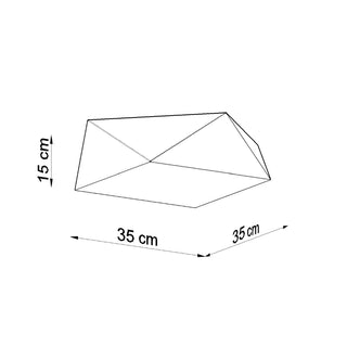 Modern Ceiling Light – White Geometric Ceiling Lamp | Contemporary Lighting