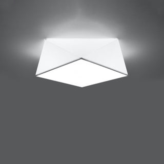 Modern Ceiling Light – White Geometric Ceiling Lamp | Contemporary Lighting
