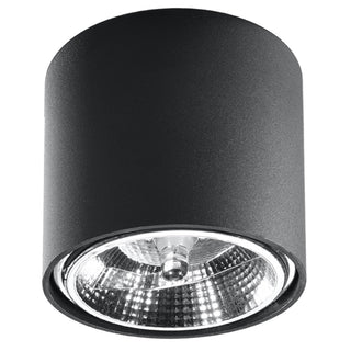 Black Cylindrical Ceiling Light – Modern Lighting Decor for Living Room & Hallway