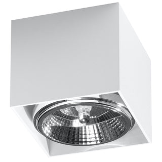 Plafonnier cube blanc – Luminaire de plafond intérieur moderne et réglable par Lumavera