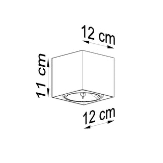 Plafonnier cube blanc – Luminaire de plafond intérieur moderne et réglable par Lumavera