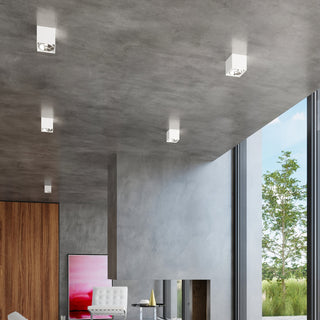 Plafonnier cube blanc – Luminaire de plafond intérieur moderne et réglable par Lumavera