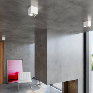 Plafonnier cube blanc – Luminaire de plafond intérieur moderne et réglable par Lumavera