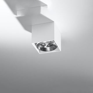 Plafonnier cube blanc – Luminaire de plafond intérieur moderne et réglable par Lumavera