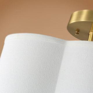 White E27 ceiling light flower – semi-flush bedroom