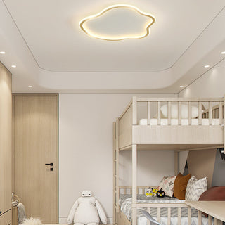 Modern flush mount bedroom ceiling lamp, silicone iron frame