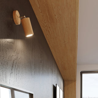Plafonnier en Bois Naturel – Plafonnier Scandinave à 3 Spots par Lumavera