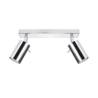Chrome Ceiling Light – Modern Adjustable Living Room Lighting Fixture by Lumavera